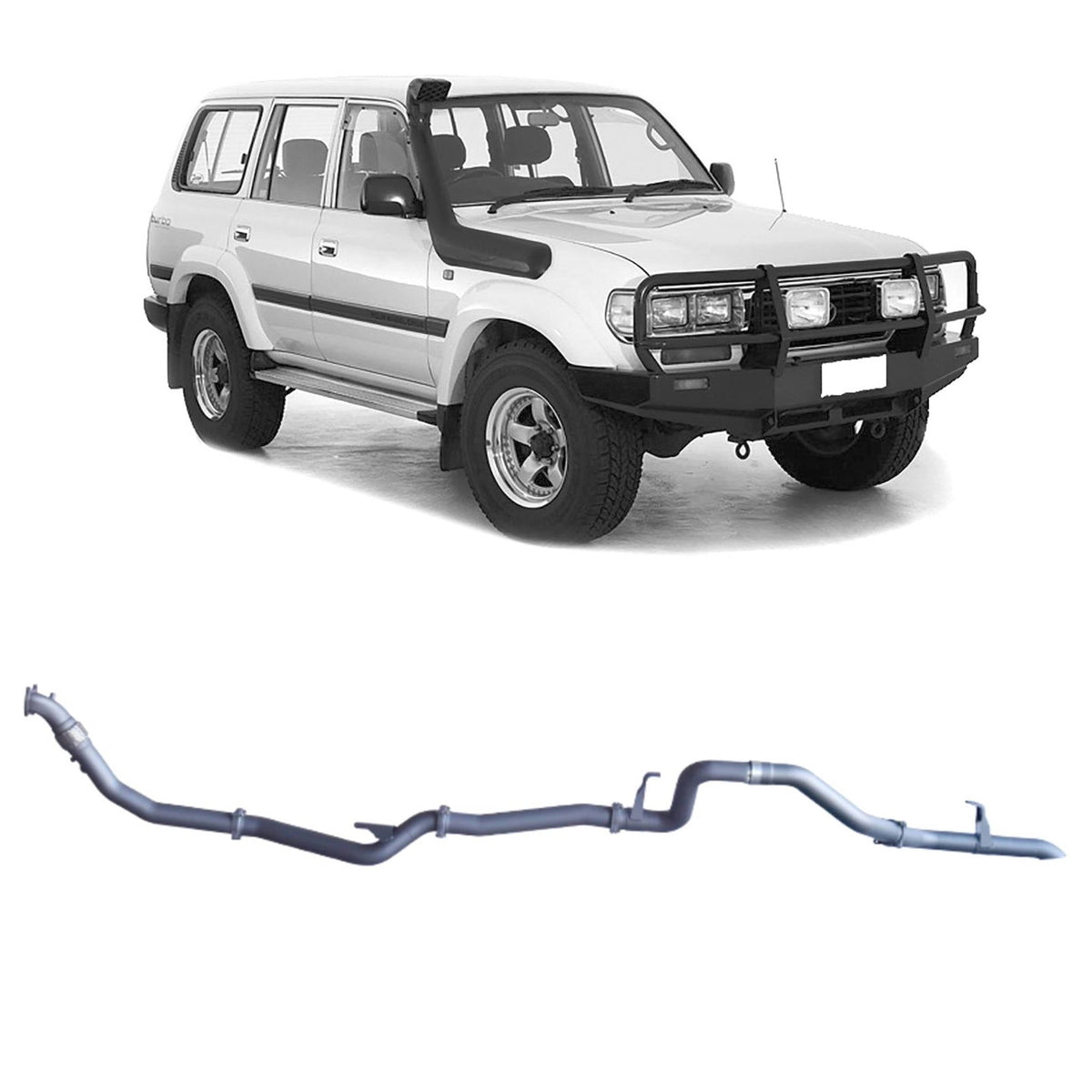 Redback - Redback Extreme Duty Exhaust for Toyota Landcruiser 80 Series Wagon 4.2L 1HZ (01/1990 - 02/1998) - 4X4OC™ | 4x4 Offroad Centre