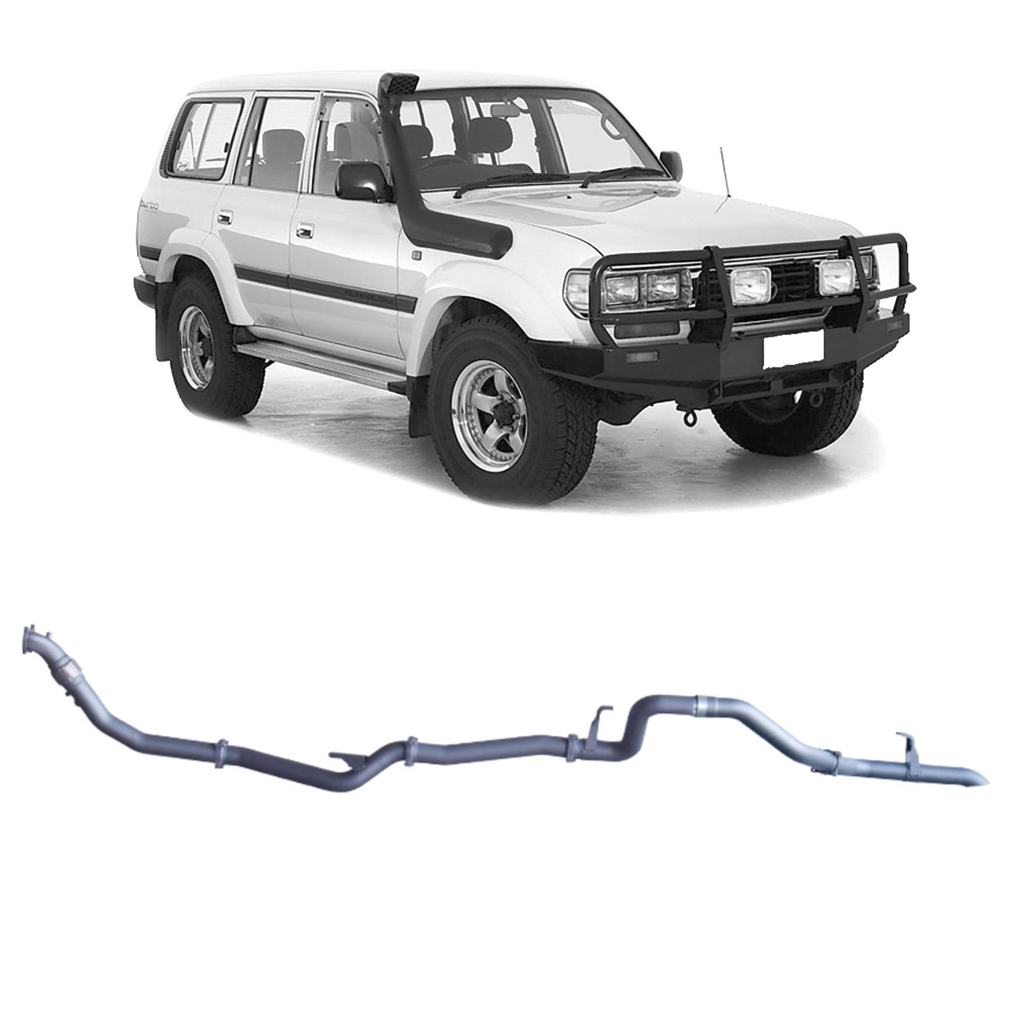 Redback - Redback Extreme Duty Exhaust for Toyota Landcruiser 80 Series Wagon 4.2L 1HZ (01/1990 - 02/1998) - 4X4OC™ | 4x4 Offroad Centre