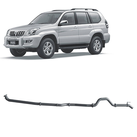 Redback - Redback Extreme Duty Exhaust for Toyota Prado 120 Series 1KZ - TE (10/2002 - 10/2006) - 4X4OC™ | 4x4 Offroad Centre