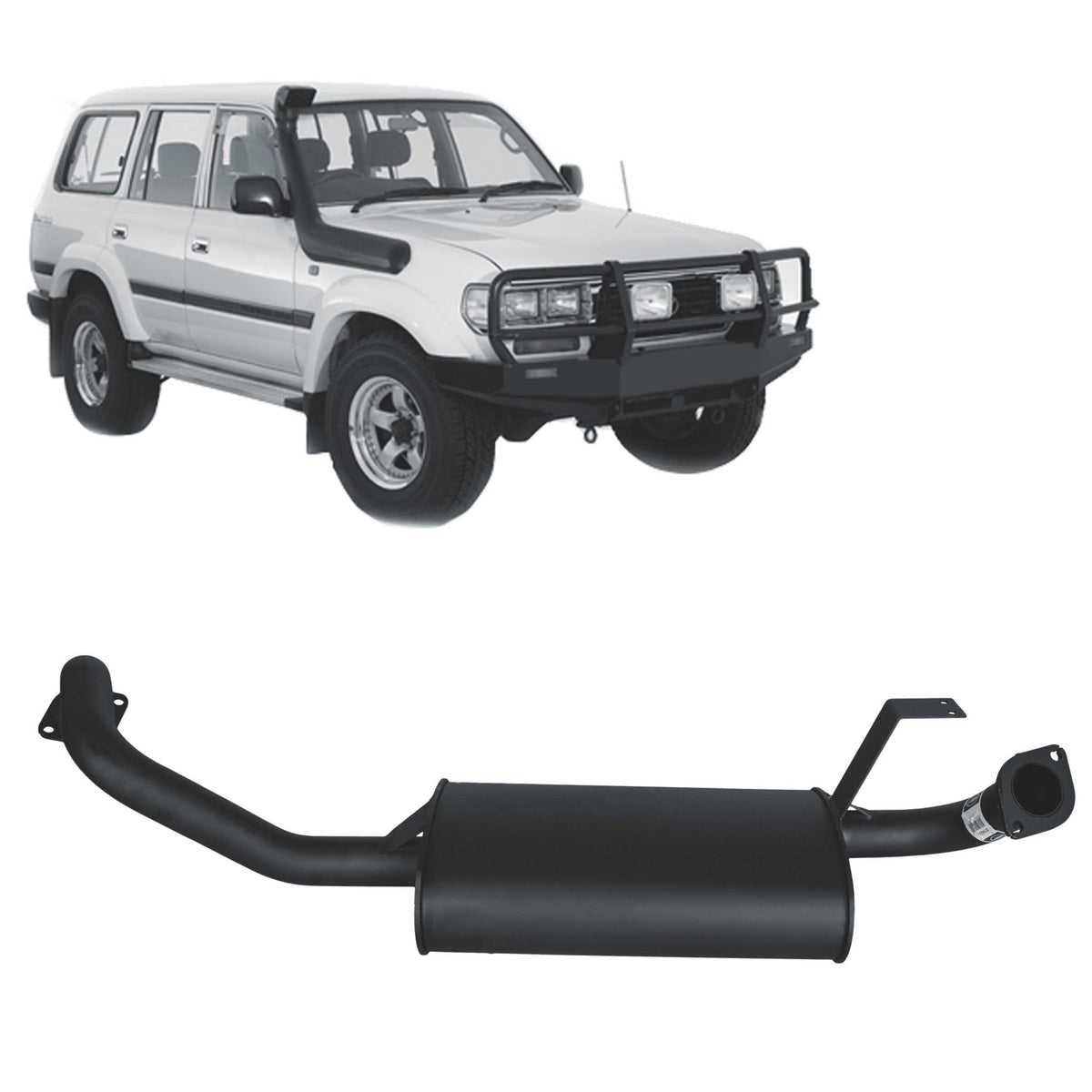 Redback - Redback Performance Exhaust for Toyota Landcruiser 80 Series Wagon 4.2L 1HZ & 4.5L FZ - 4X4OC™ | 4x4 Offroad Centre