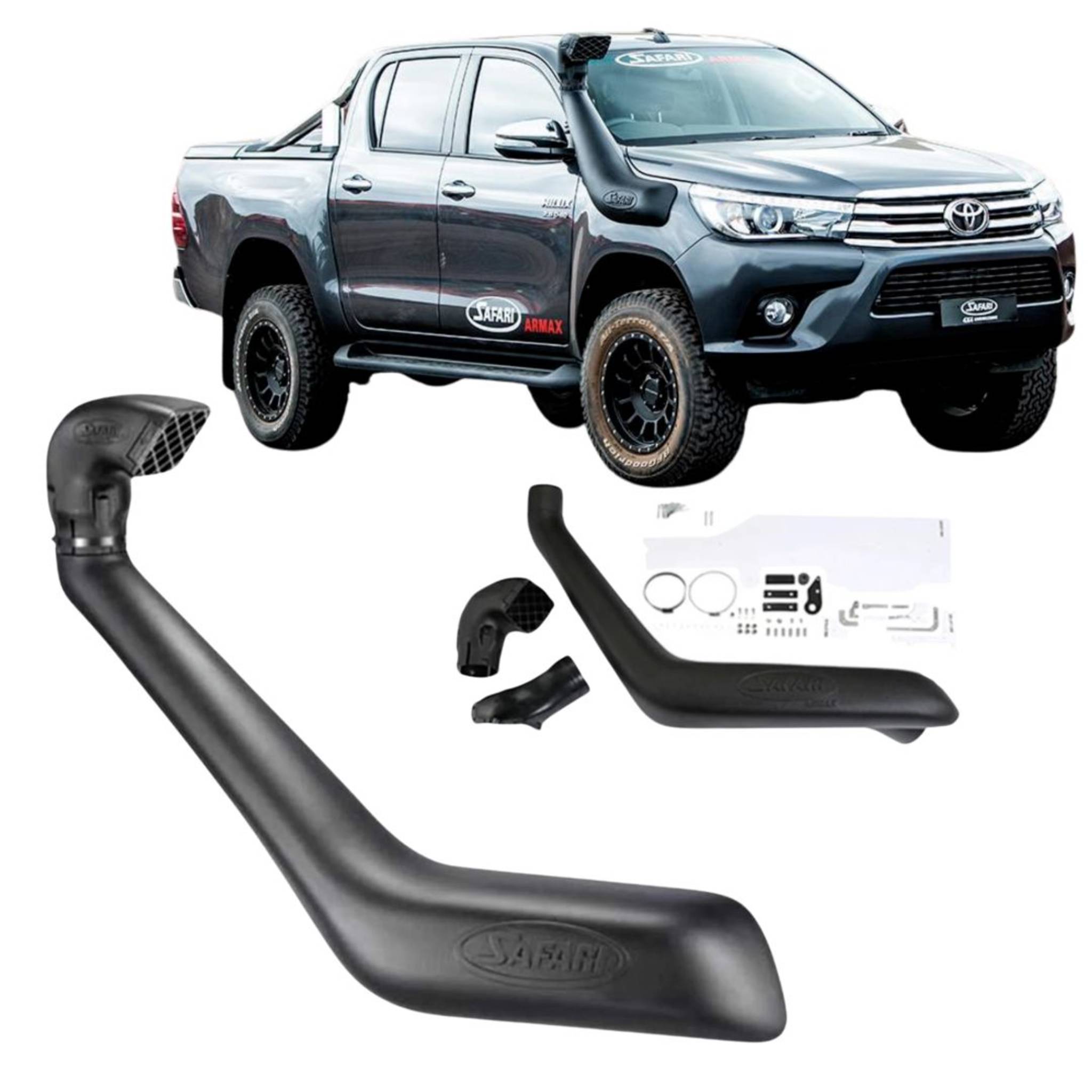 Safari - Safari Armax Snorkel for Toyota N70 Hilux 3.0L Diesel 1KD - FTV (01/2005 - 10/2015) - 4X4OC™ | 4x4 Offroad Centre