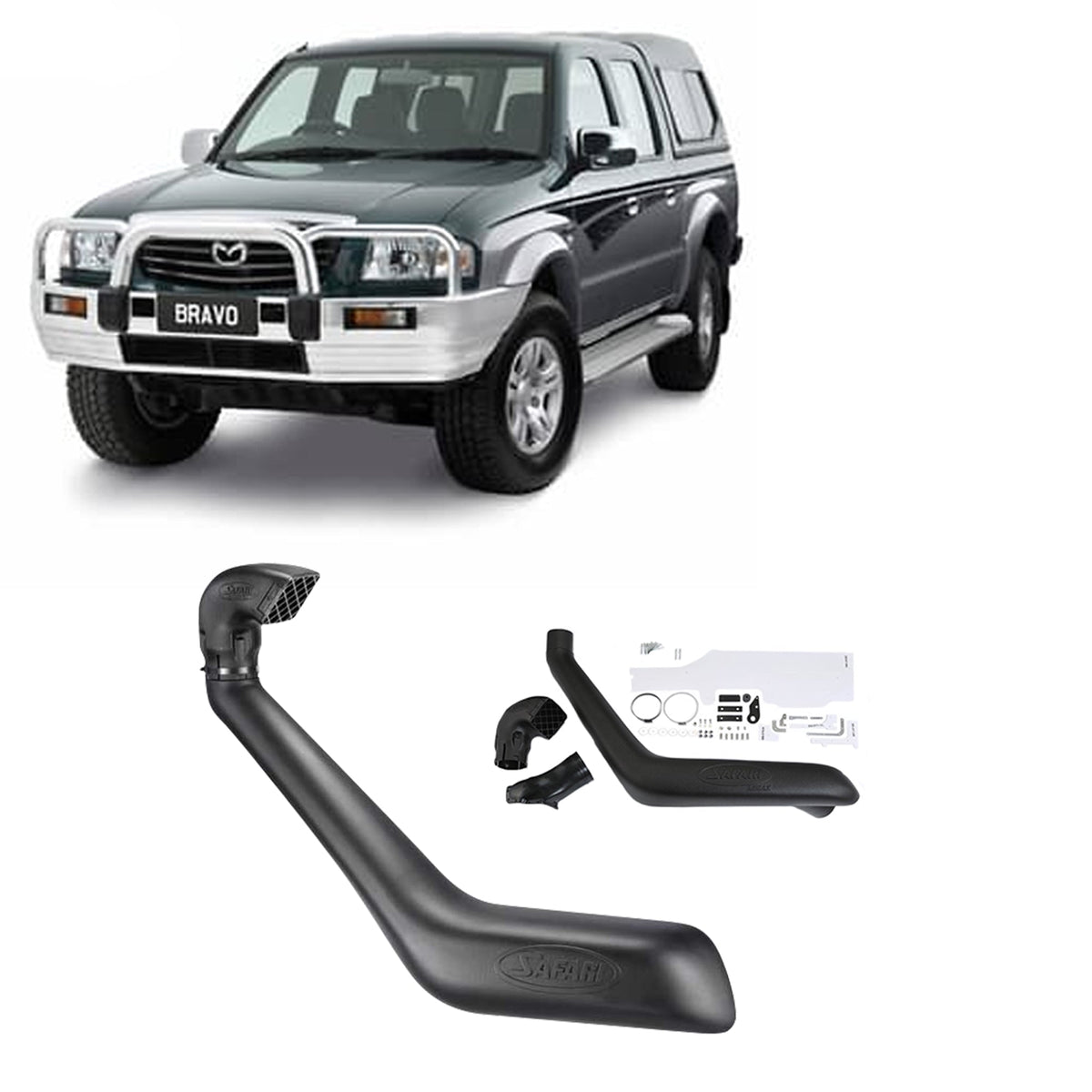 Safari - Safari Snorkel for Mazda B2500 (02/1999 - 11/2006) - 4X4OC™ | 4x4 Offroad Centre