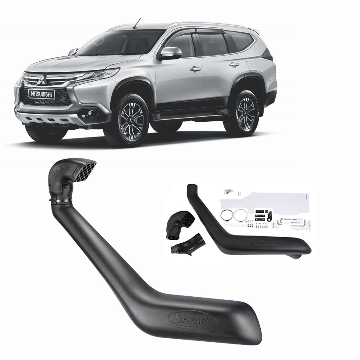 Safari - Safari Snorkel for Mitsubishi Pajero Sport (01/2015 - 09/2019) - 4x4 Offroad Centre