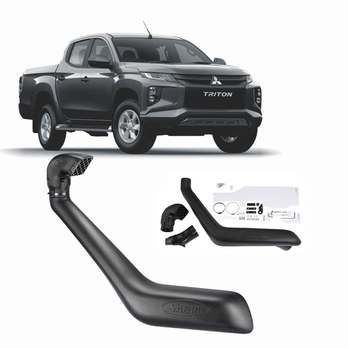 Safari - Safari Snorkel for Mitsubishi Triton (12/2018 - on) - 4X4OC™ | 4x4 Offroad Centre