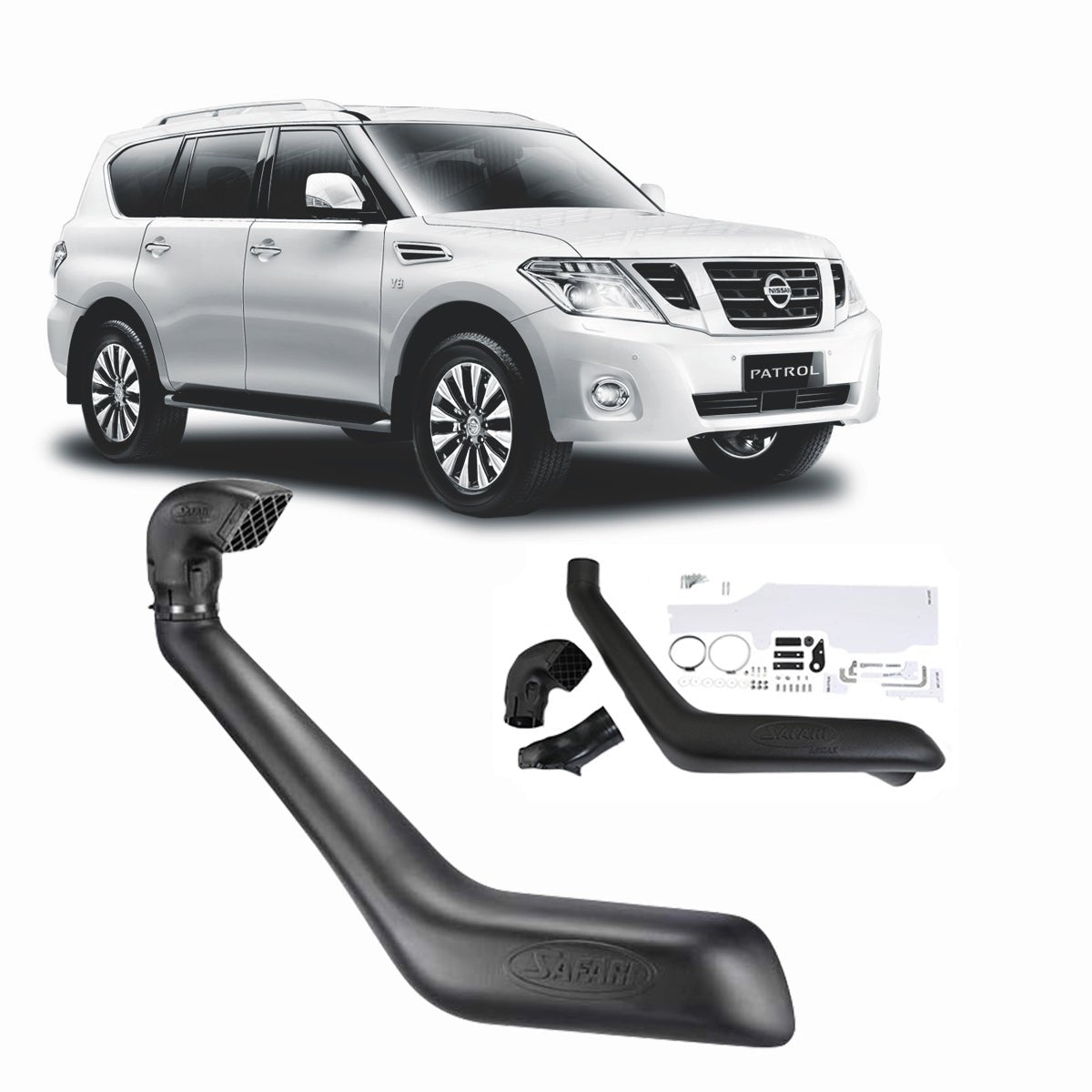 Safari - Safari Snorkel for Nissan Patrol (12/2012 - on) - 4X4OC™ | 4x4 Offroad Centre