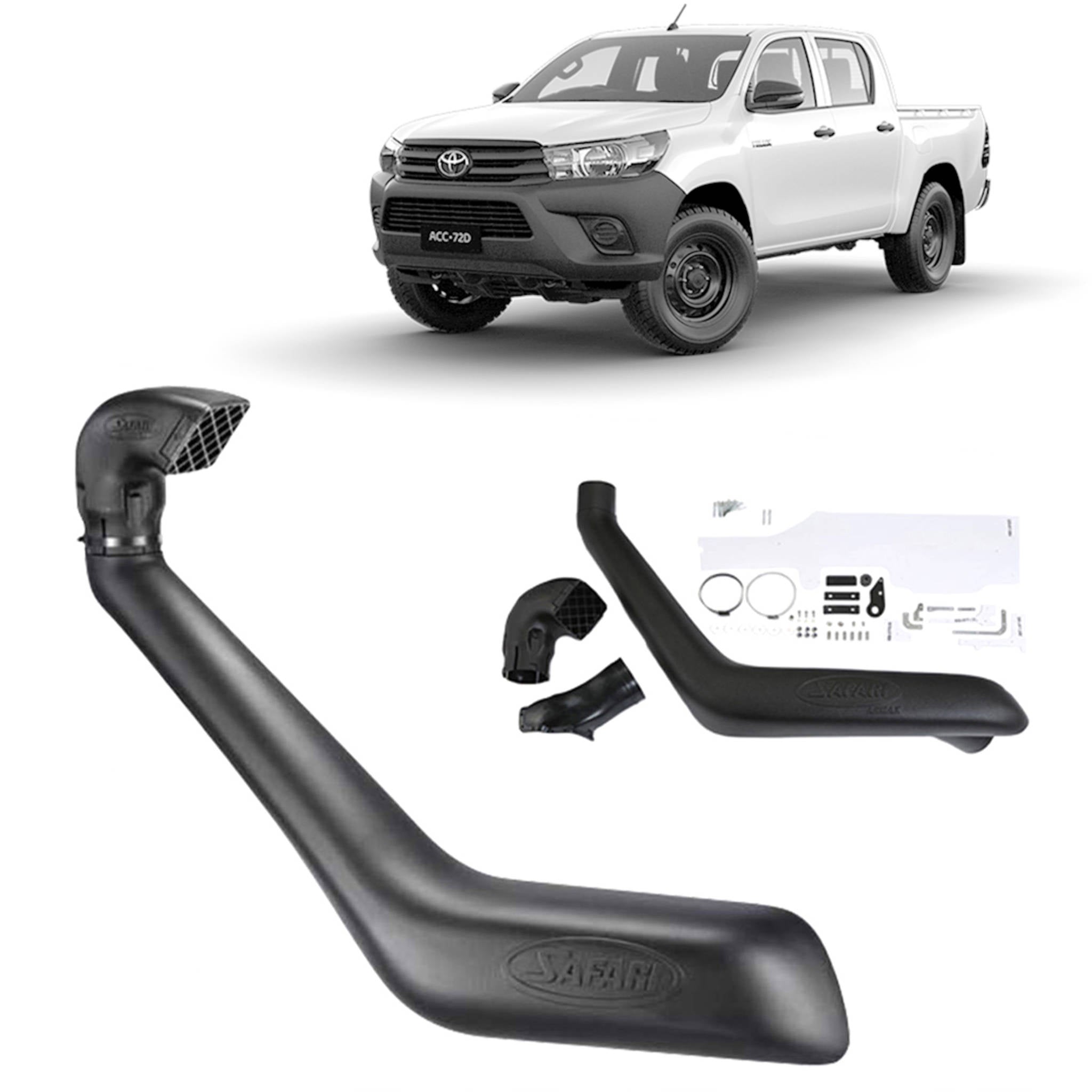 Safari - Safari Snorkel for Toyota Hilux (01/2015 - on) - 4X4OC™ | 4x4 Offroad Centre