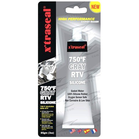 xtraseal - Gasket maker - 750 F, Gray RTV Silicone, 85g, Oxygen sensor safe - 4x4 Offroad Centre