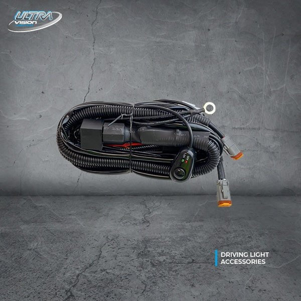 Carbon Offroad - Driving Light Heavy Duty Wiring Harness - 4x4 Offroad Centre