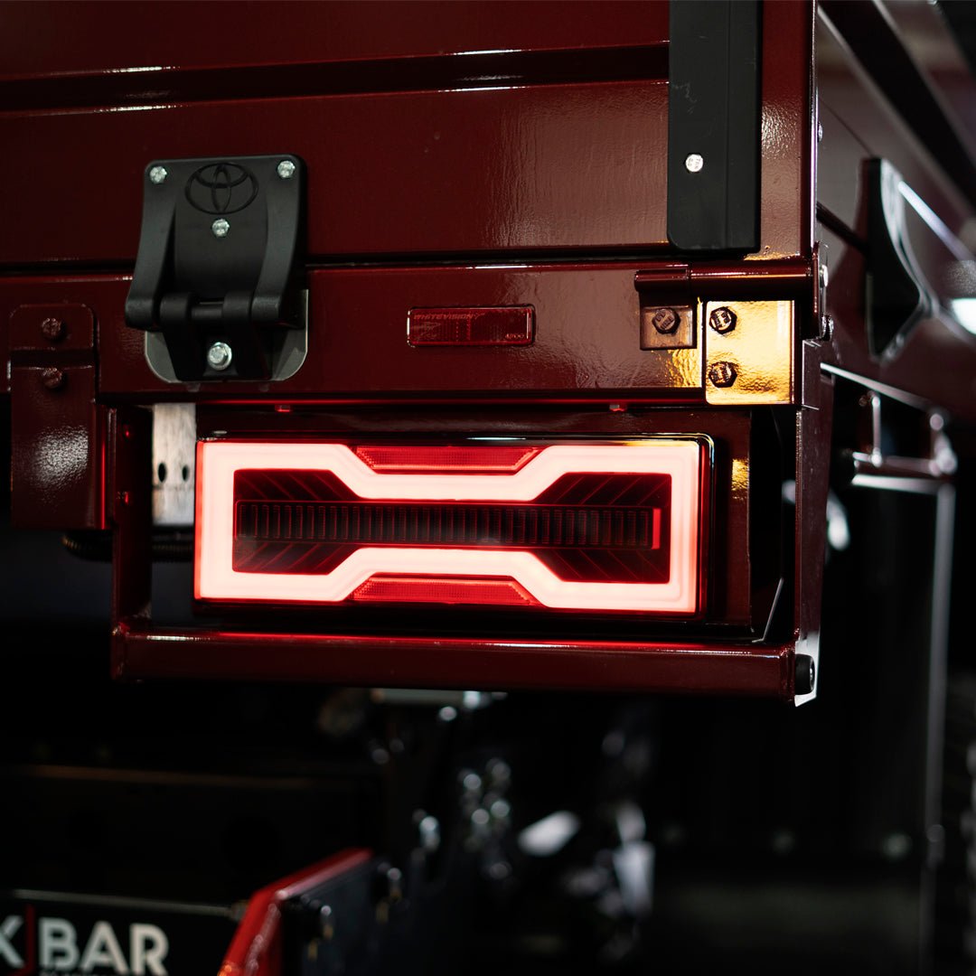 PVS Automotive - Smoked LED Tail Lights Plug n Play for LandCruiser 79 Series/Hilux Genuine Toyota Tray or Tub - 4x4 Offroad Centre